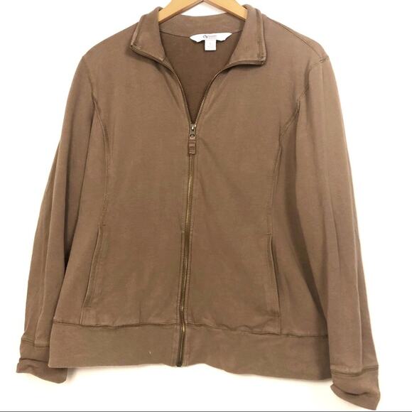 5/$25 Gander Mountain Guide Series Brown Zip Up Sweater Jacket Size Large - Picture 1 of 6